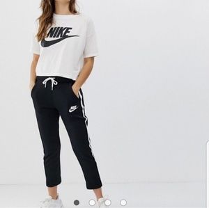 Nike polyknit track pants medium striped